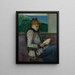 Lezing bij het raam - Henry Moret — ingelijst kunstwerk aan de muur