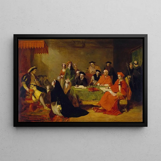 Henry Nelson ONeil - The Trial Of Queen Catherine Of Aragon.webp