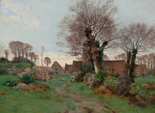 Route naar een Bretons dorp - Henry Orne Ryder — weergave van het kunstwerk