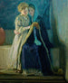 De Christus en zijn moeder bestuderen de Schrift - Henry Ossawa Tanner — weergave van het kunstwerk
