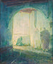 Marokkaanse scène - Henry Ossawa Tanner — weergave van het kunstwerk