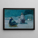 Studie voor Christus en Nicodemus op een dak - Henry Ossawa Tanner — ingelijst kunstwerk aan de muur