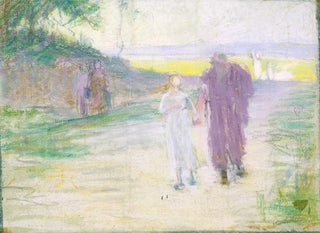 Studie voor de vlucht in Egypte - Henry Ossawa Tanner — weergave van het kunstwerk