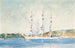 Un trois-mâts à l'ancre - Henry Scott Tuke — artwork view