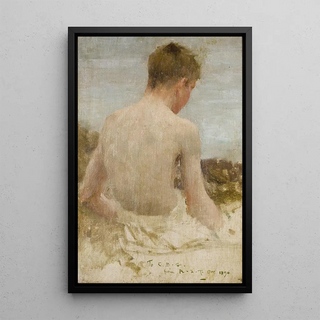 Henry Scott Tuke - Back of a boy bather (Case Conflict).webp