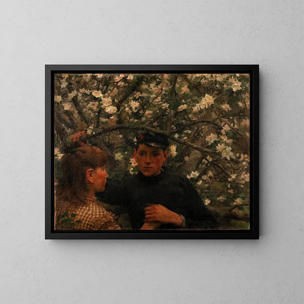 La Promesse - Henry Scott Tuke — framed artwork on a wall