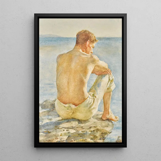 Henry Scott Tuke - Watching the sea.webp