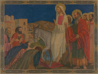 Ingang naar Jeruzalem - Henry Siddons Mowbray — weergave van het kunstwerk