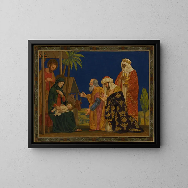The Magi - Henry Siddons Mowbray — framed artwork on a wall