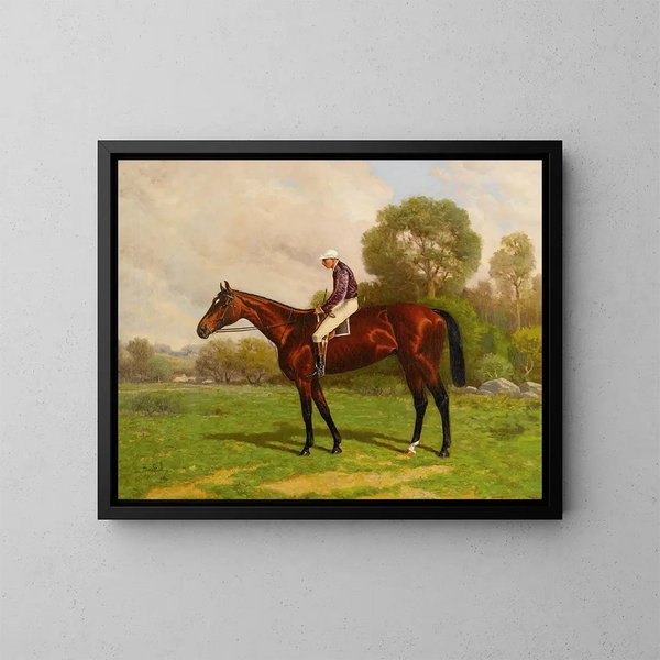 Montana painting with Garrison Up - Henry Stull — framed artwork on a wall