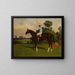 van Nasturtium met jockey in zadel - Henry Stull — ingelijst kunstwerk aan de muur