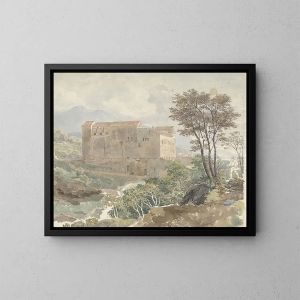 Landschap bij Vietri - Henry Swinburne — ingelijst kunstwerk aan de muur