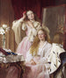 Emma en Federica Bankes van Soughton Hall - Henry Tanworth Wells — weergave van het kunstwerk