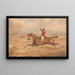 Face à un ruisseau - Henry Thomas Alken — ingelijst kunstwerk aan de muur