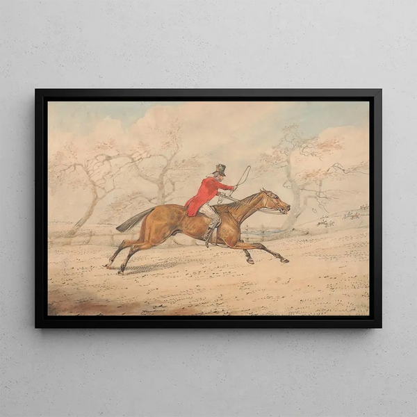 Plutôt Trop Lent - Henry Thomas Alken — framed artwork on a wall