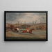 van een hindernisbaan scène vlak voor de finish - Henry Thomas Alken — ingelijst kunstwerk aan de muur