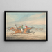 Paardensport Schilderij Drie ruiters galopperend naar rechts Toeschouwers te paard op de achtergrond - Henry Thomas Alken — ingelijst kunstwerk aan de muur