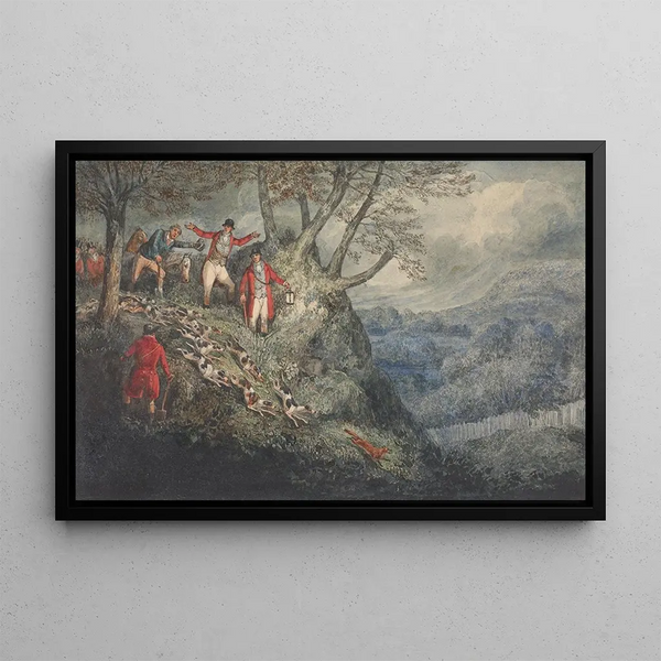 Henry Thomas Alken - The Life of a Sportsman A Night Scene with Sir Thomas Mostyn.webp