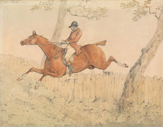 Henry Thomas Alken - Topping a Park fence and doing the thing easy.webp
