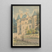 Château de Vouzan - Henry Victor Burgy — ingelijst kunstwerk aan de muur