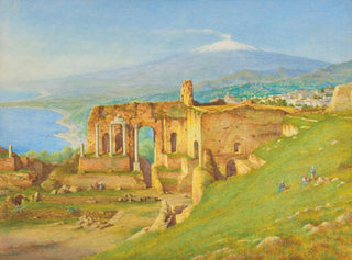 Henry Wallis - Etna from the theatre at Taormino.webp