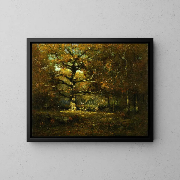 Bois du Connecticut - Henry Ward Ranger — framed artwork on a wall