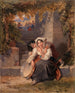 De tambourijnspeler - Henry William — weergave van het kunstwerk