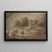Landschap met soldaten - Henry William Bunbury — ingelijst kunstwerk aan de muur