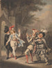 Het Duel De Nacht van de Koningen Act III Scene IV - Henry William Bunbury — weergave van het kunstwerk