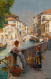 San Trovaso Venise - Henry Woods — weergave van het kunstwerk