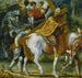 Héraclius te paard met het kruis - Adam Elsheimer — weergave van het kunstwerk