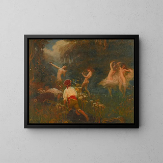 Herbert James Draper - First Sketch For The Vintage Morn.webp