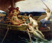 Ulysses en de Sirenen - Herbert James Draper — weergave van het kunstwerk