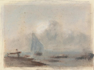 Hercules Brabazon Brabazon - A Sailing Ship near Shore.webp