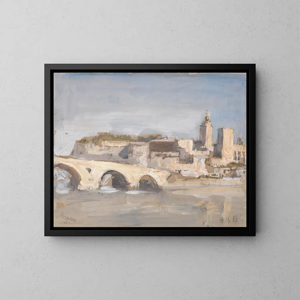 Pont d'Avignon - Hercules Brabazon Brabazon — ingelijst kunstwerk aan de muur