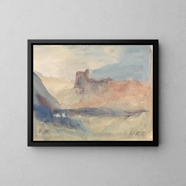 Côte près de Tunis - Hercules Brabazon Brabazon — ingelijst kunstwerk aan de muur