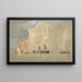 Gondolas in front of a palace on the Grand Canal in Venice - Hercules Brabazon Brabazon — framed artwork on a wall