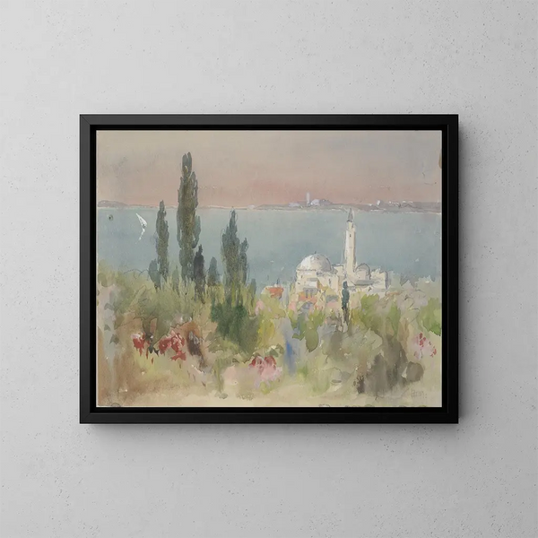 Meerlandschap - Hercules Brabazon Brabazon — ingelijst kunstwerk aan de muur