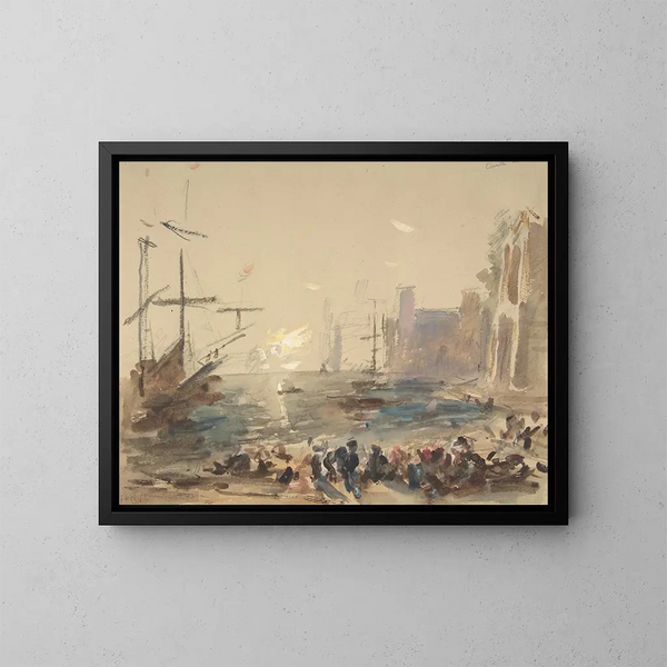 Marine - Hercules Brabazon Brabazon — ingelijst kunstwerk aan de muur