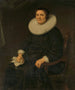 Portret van een vrouw - Hercules Sanders — weergave van het kunstwerk
