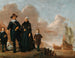 Portret van een familie, bekend als die van Dirk Janssen Bol en zijn vrouw Marritge Claesdr met hun kinderen - Herman Doncker — weergave van het kunstwerk