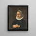 Portret van een vrouw - Herman Meynderts Doncker — ingelijst kunstwerk aan de muur