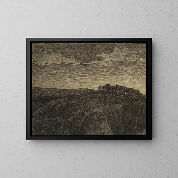 La Montagne - Herman Norrman — framed artwork on a wall