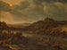 Uitzicht op rivier met veerboot - Herman Saftleven — weergave van het kunstwerk