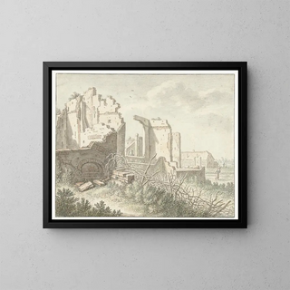 Herman Saftleven - Rune buiten de Wittevrouwenpoort te Utrecht.webp