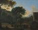 Landschap met reizigers - Herman van Swanevelt — weergave van het kunstwerk