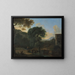 Landschap met reizigers - Herman van Swanevelt — ingelijst kunstwerk aan de muur