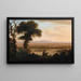 Landschap met rivier in het zuiden - Herman van Swanevelt — ingelijst kunstwerk aan de muur