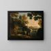 Cascade met vissers - Herman van Swanevelt — ingelijst kunstwerk aan de muur