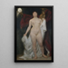 Vrouwelijk naakt met de dood als allegorie van ijdelheid - Hermann Behrens — ingelijst kunstwerk aan de muur